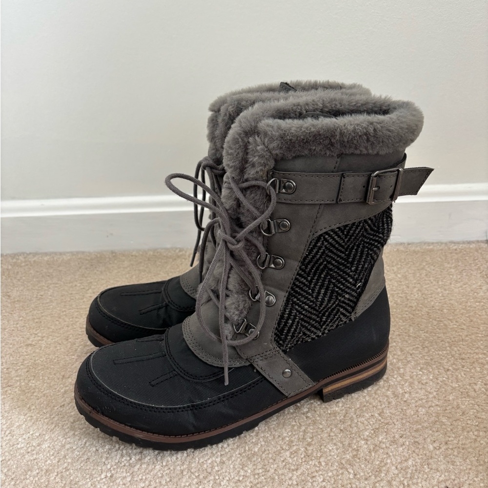 Rock & Candy Women's Winter Boots - Black and Gray